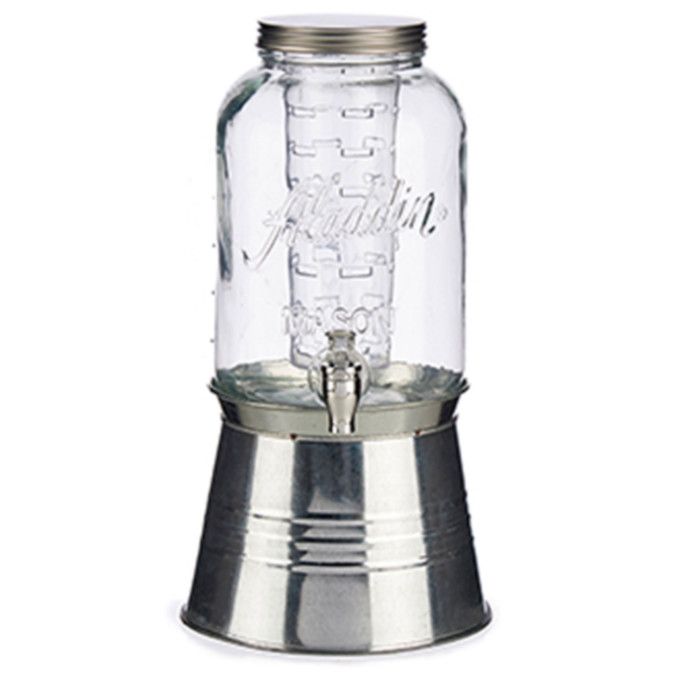 Distributeur de boisson - WADIGA - 3.8L - Couleur gris - Pour adultes - Mixte