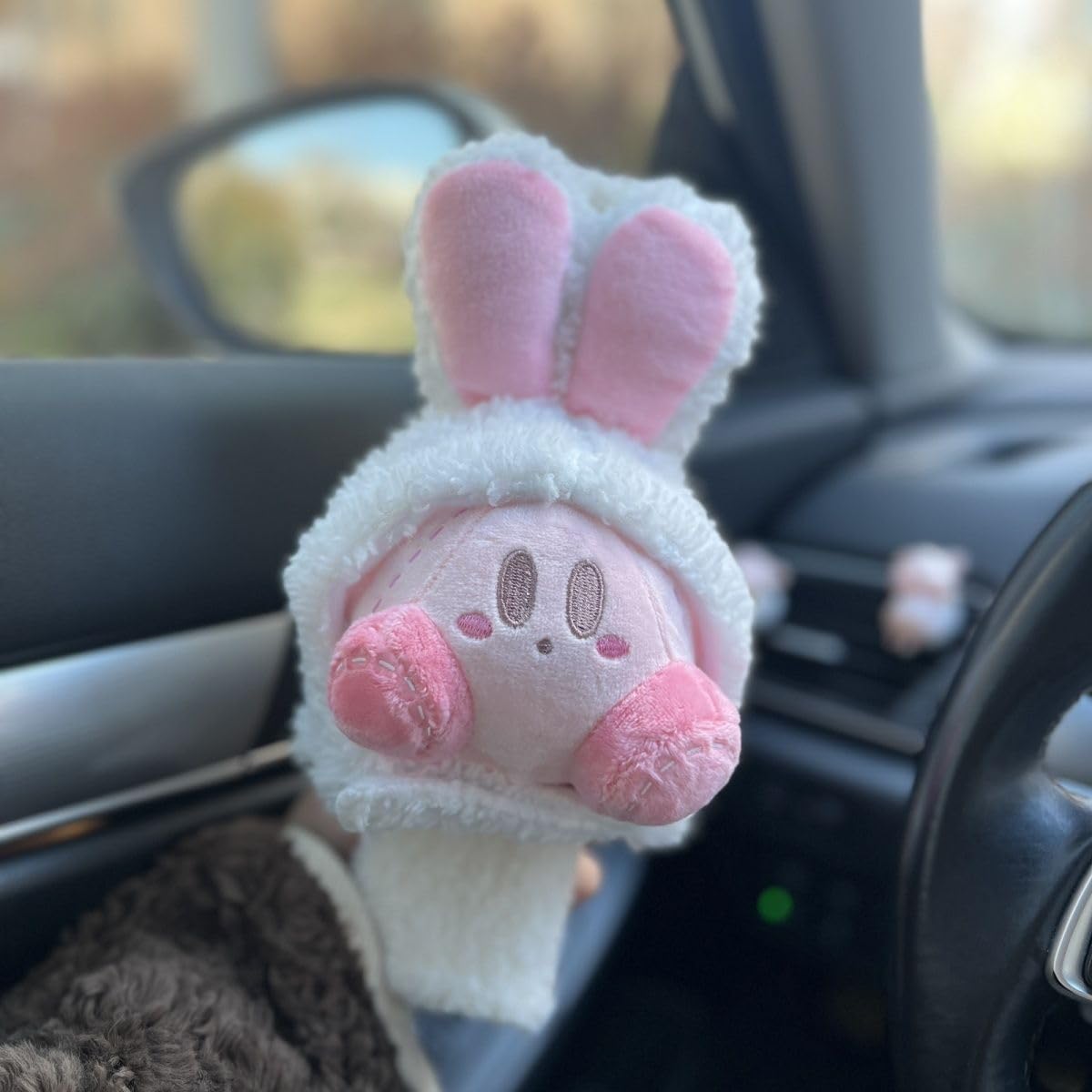 

BNTR Car Seat Belt Cover Kirby Stocking Stuffer Cute Creative Safety Seat Belt Shoulder