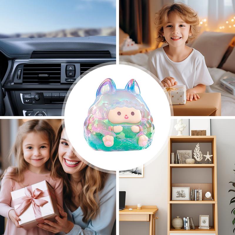 Collectible Desktop Ornaments Creative Action Figure Random Toys Play Figure Transparent Doll Figurines For Birthday New Year