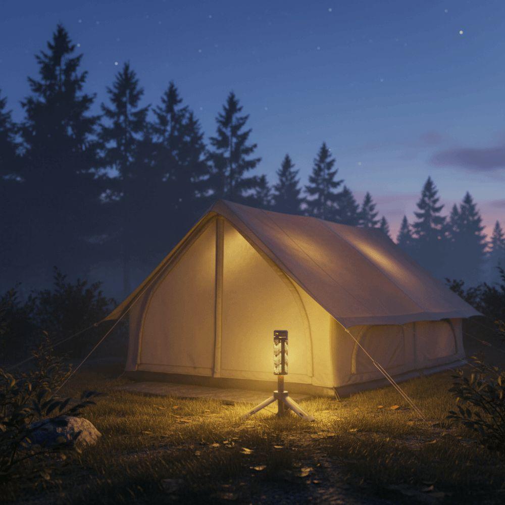 LED Light Source Folding Camping Light Stepless Dimming Built-in Power Bank Lamp  Fishing Trips