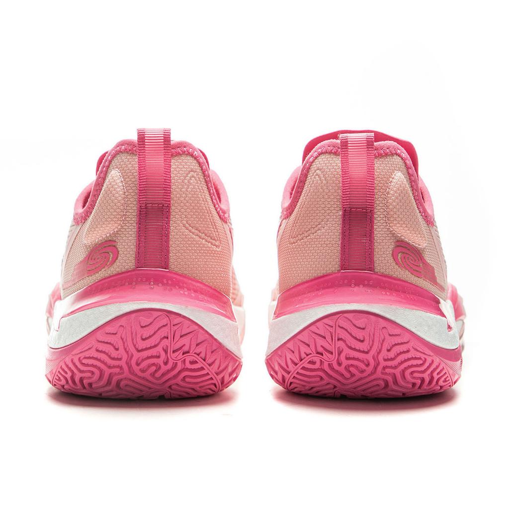 New LiNing Cushioning, Slip Resistant, Abrasion Resistant, Rebound Grip Low Top Basketball Shoes Men's Frosting Pink ABAU083-10