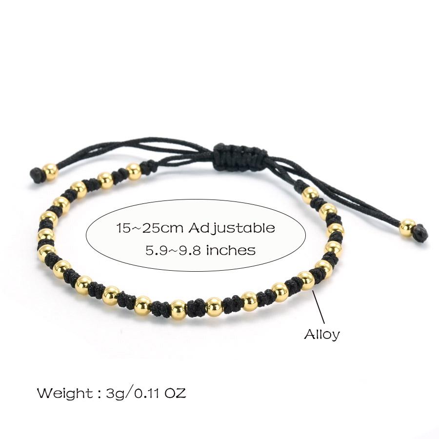 Noter Hand Woven Rope Bracelet Unisex Classic Chinese Knot Lucky Cord Adjustable Black Red Team Building Cheerleader Accessories