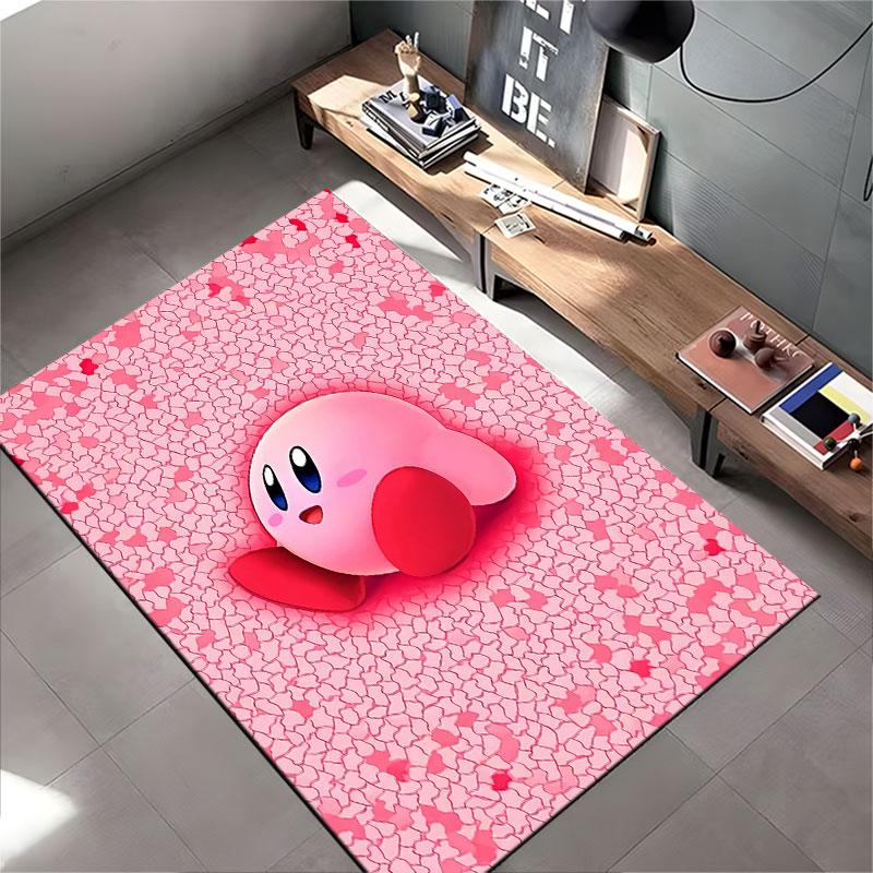 Pink Cartoon Character Carpet suitable as a non-slip mat for the living room or bedroom sofa