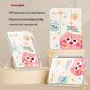 QBOSS Huawei MatePad Rotating Case with Pen Slot - Colorful Sootball Design