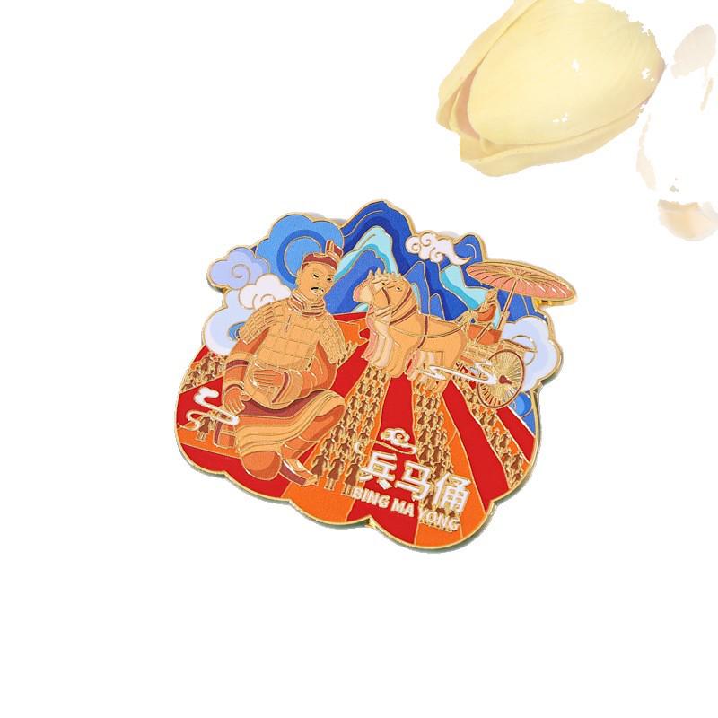 Xi'an Terracotta Army Metal Fridge Magnet - Cultural Souvenir