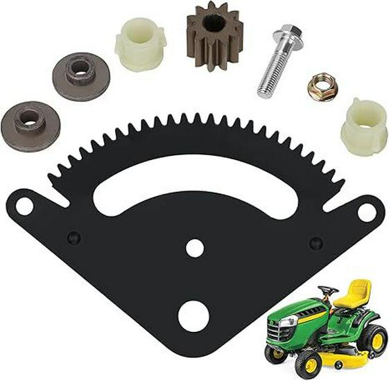 25-Tooth Metal Steering Sector Gear Set with Bushing and Bolts for John Deere Tractor