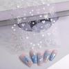 3D Cute Bowknot Heart Nail Stickers Self Adhesive Easy Peel DIY Manicure Decorations for Teen Girls Home Nail Art DIY