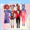 Tuta Cosplay Amazing Digital Circus Per Fan di Giochi e Anime Tessuto in Seta di Latte Unisex