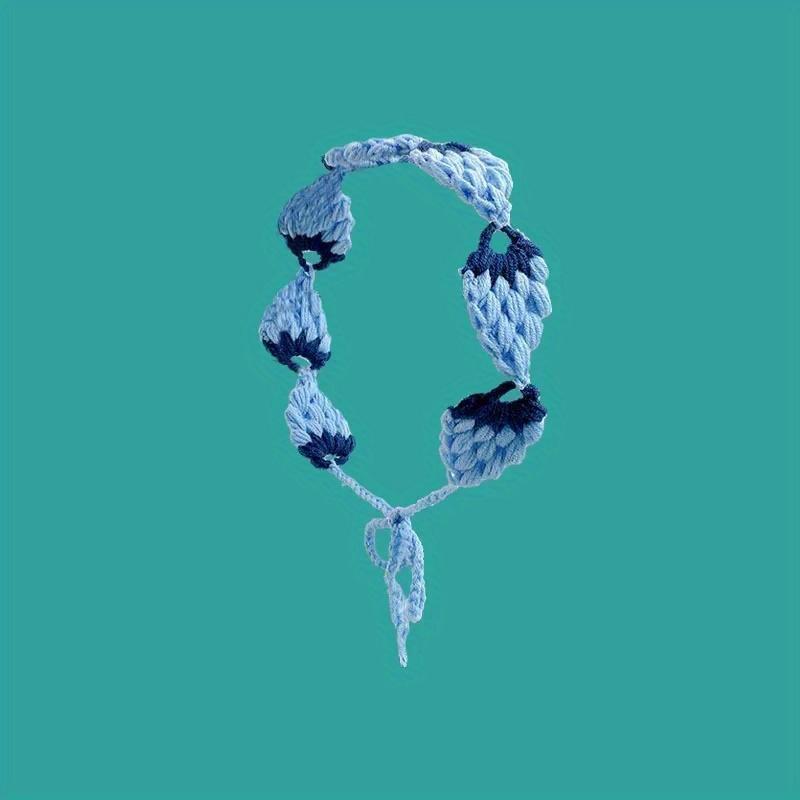 Kleines Erdbeer-Stirnband Häkeln Süß Niedlich Haarband Schal Stirnbänder Bandanas Breite Elastische Haarbänder Modeaccessoires