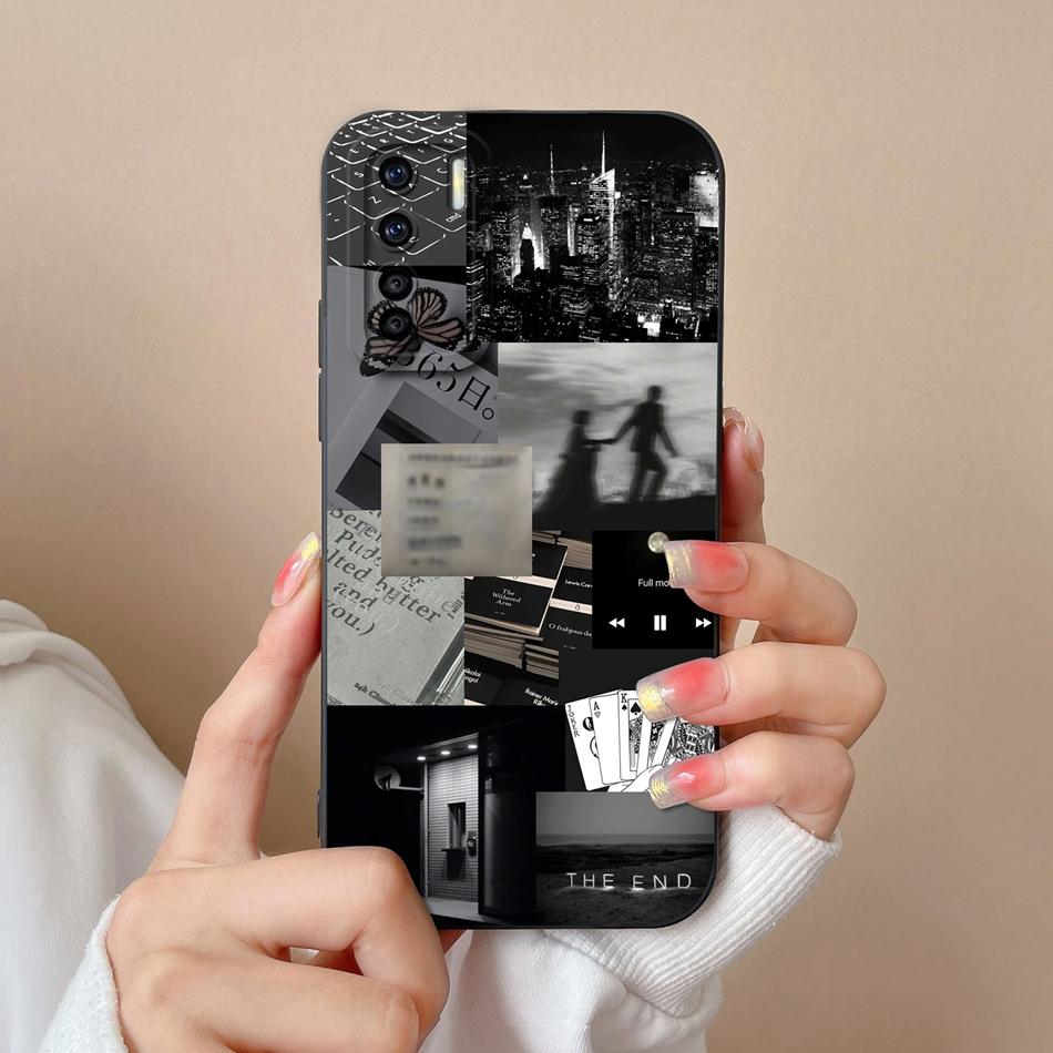 For Oppo F15 F17 Pro Phone Case Coconut Tree Soft Smooth Liquid Silicone Bumper For Oppo F 15 F 17 Camera Protection Back Cover