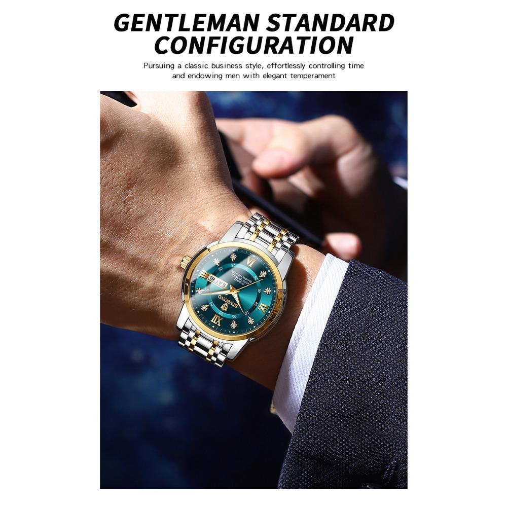 BINBOND Top Brand Luxury Fashion Watch Men 3ATM Waterproof Date Clock Sport Watches Mens Quartz Wristwatch