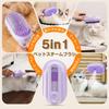 Steam Cat Cat Dog Pet Brush with Cat Slicker Silicone Cleaning Mist Painless Suitable for and Long Hair Cats and Dogs 5-in-1 Brush, Brush, Brush,