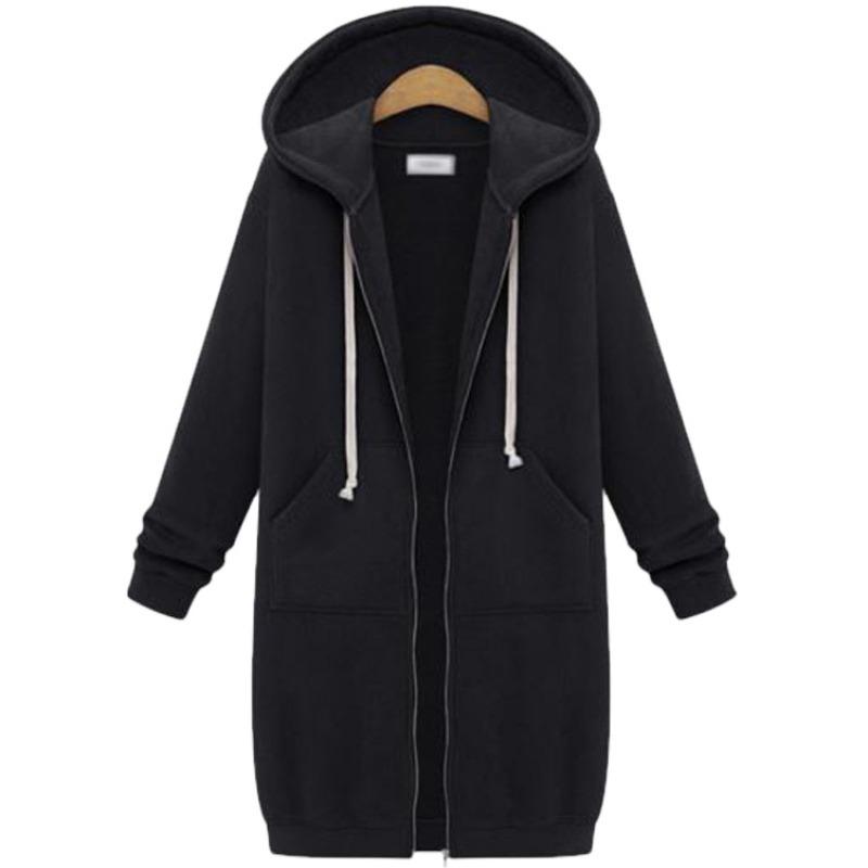 Women's Longline Hooded Sweatshirt Long Sleeve Tunic Top Casual Pullover for Fall Winter Comfortable Loungewear