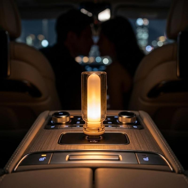 Candle Light with Color-Changing USB Car Simulated Ambient Lighting Durable Energy-Efficient Eco-Friendly Sturdy Wear-Resistant