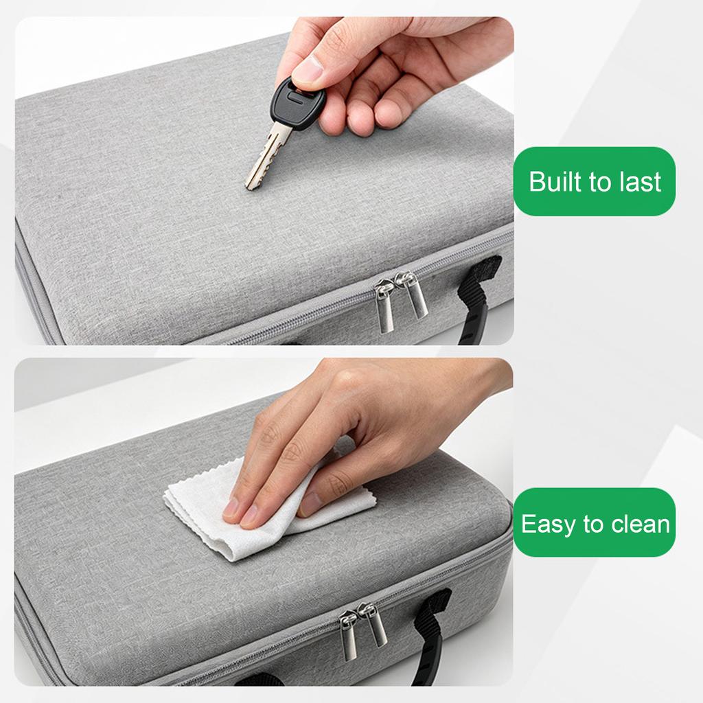 EVA Hard Shell Storage Bags For Ecovacs W2S PLUS Dustproof Travel Storage Cases for Cleaning Cloths & Brushes Storage