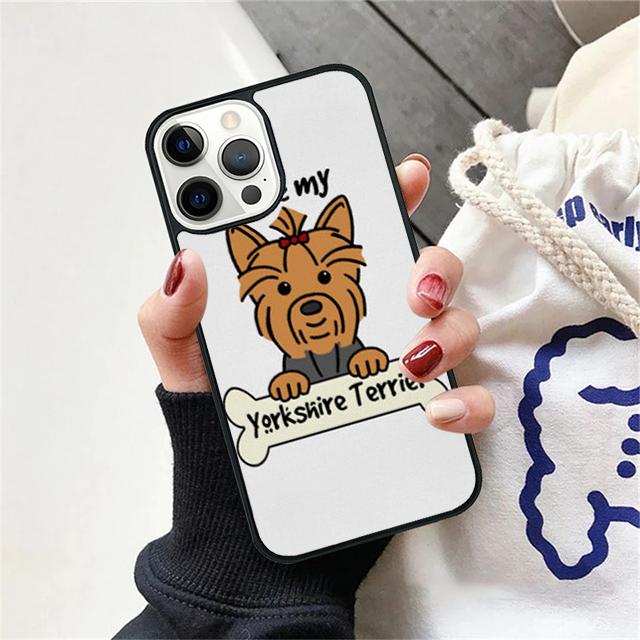 Yorkshire Terrier Dog Paw Print Phone Case Cover For iPhone 17 Air 15 16 14 13 12 Pro Max 11 Pro Max Plus Coque