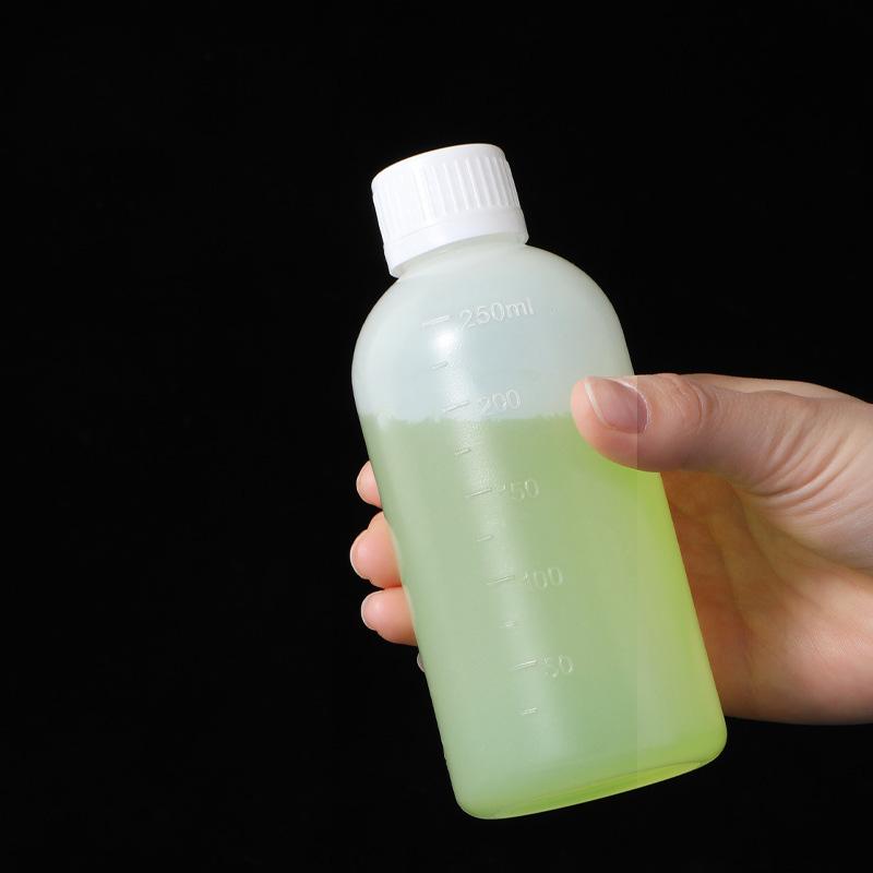 

100 Ml Water Bottle Semi Transparent Plastic Bottle with Scale Small Mouth Liquid Dispensing Reagent Bottle 100ml