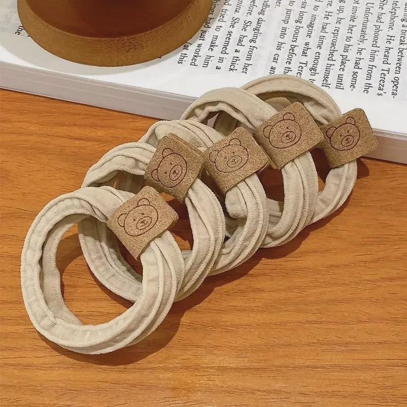 Elastic Seamless Bear Headband: Durable Hair Tie & Towel Ring