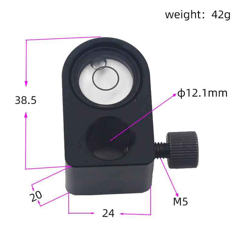 Compact Carbon Fiber GPS RTK Pole with Bubble Level, Suitable for 12mm