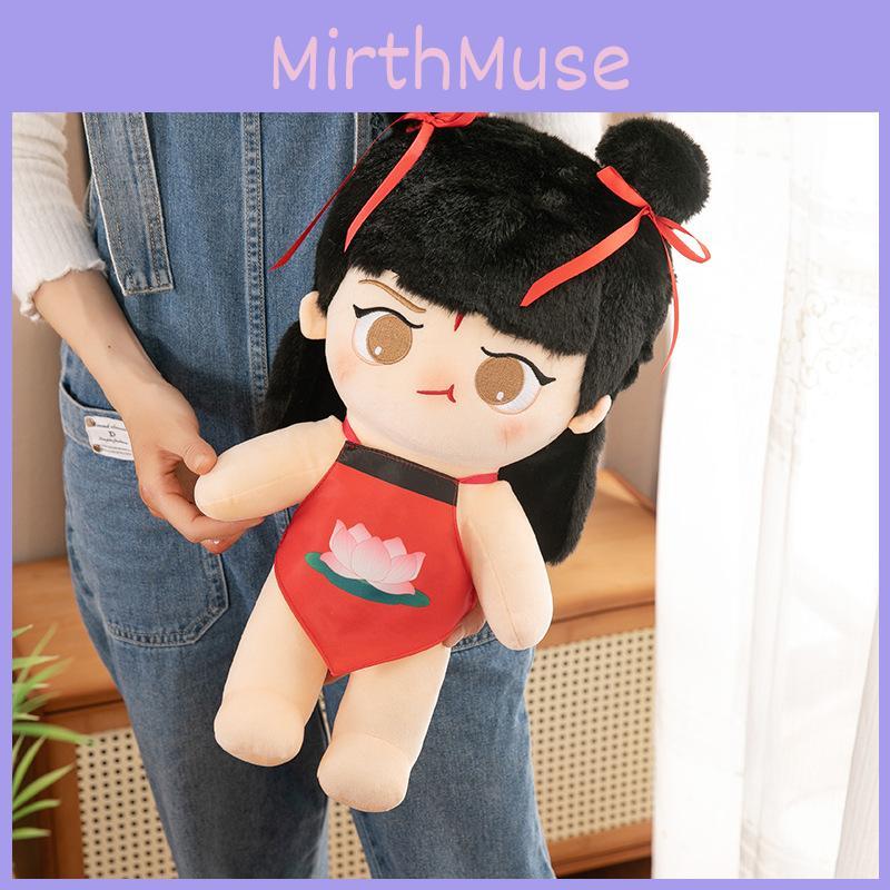 Plush Nezha New Toy Stuffed Doll With Red Braids Cushion Pillow Gift Kids For