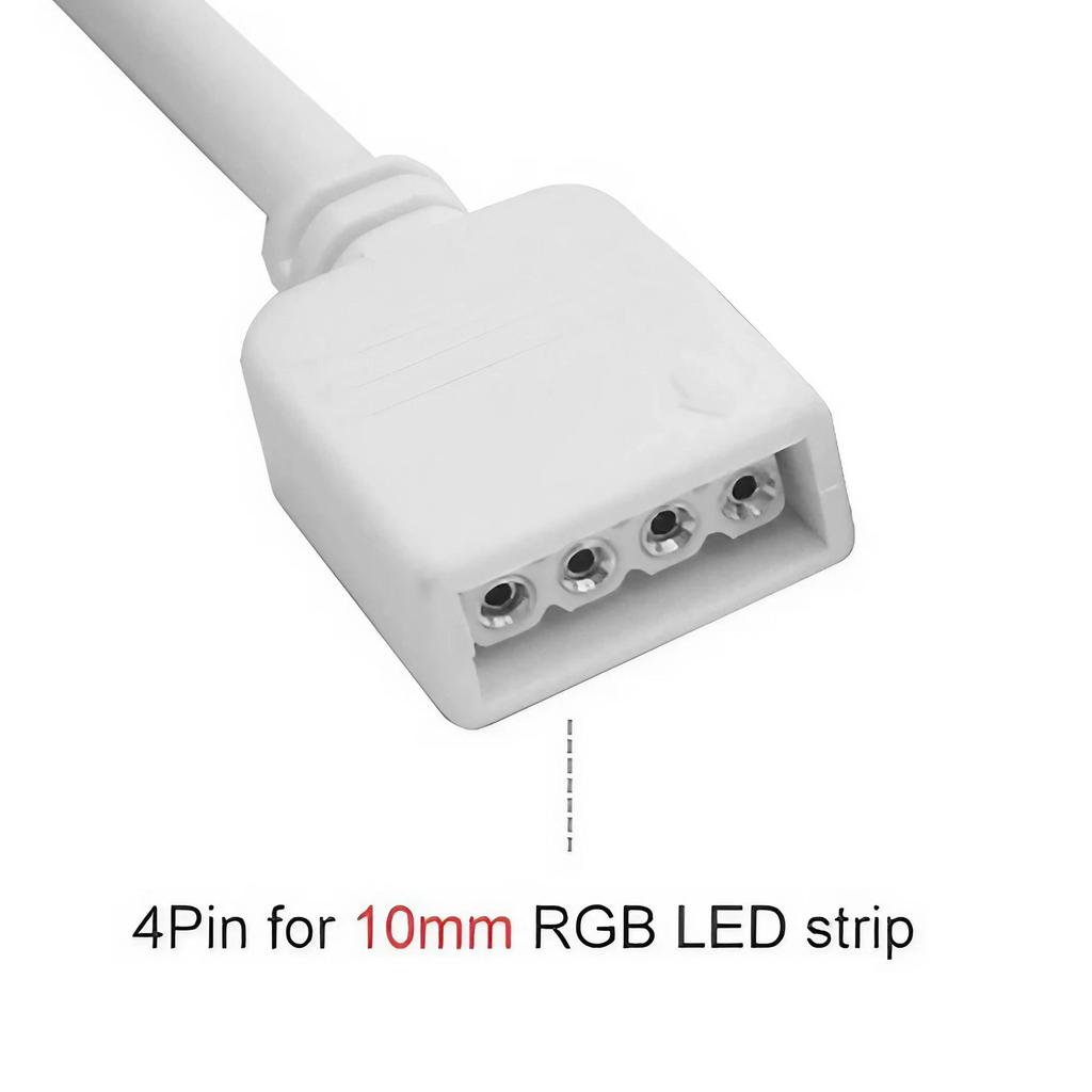 4Pin LED Connector Extension Cable Cord Wire RGB 5050 3528 LED Strip Lighting Connector wire for 5050 3528 RGB LED Strip Light