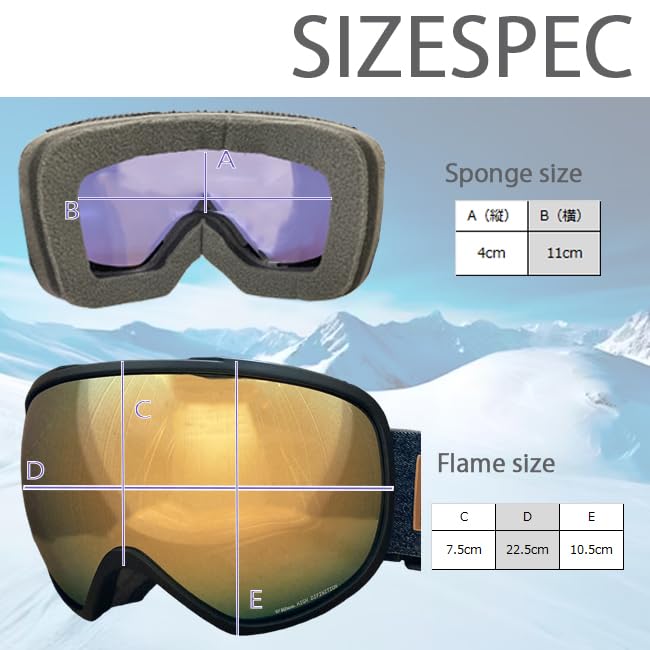 Snow Goggles HD Lens [Rare] RH223HD-1 MBK/RED