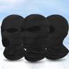 Full Cover Face Guard Solid Color Lightweight Breathable High Elastic Halloween Role-Playing Non-Porous Dual/Three Holes Face Shield
