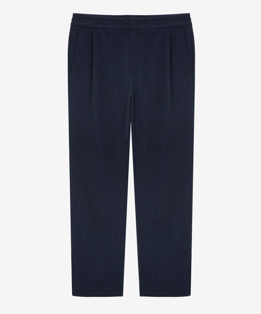MINDBRIDGE [All Day Cool] Relaxed Fit One-Pleat Linen-Like Elastic Waist Pants
