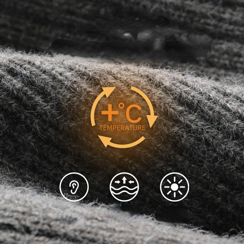 Zimní zateplená čepice Pánská pletená čepice Střední a starší Táta Děda Starší čepice Plyšová zesílená ochrana uší Vlněná čepice