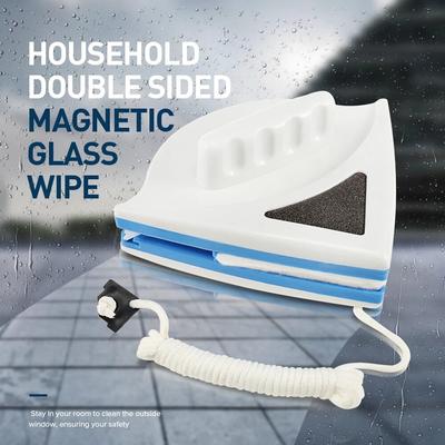 Cepillo de limpieza de vidrio magnético de doble cara para el hogar, limpiaparabrisas de ventana para el hogar, cepillos de limpieza de vidrio para lavar ventanas