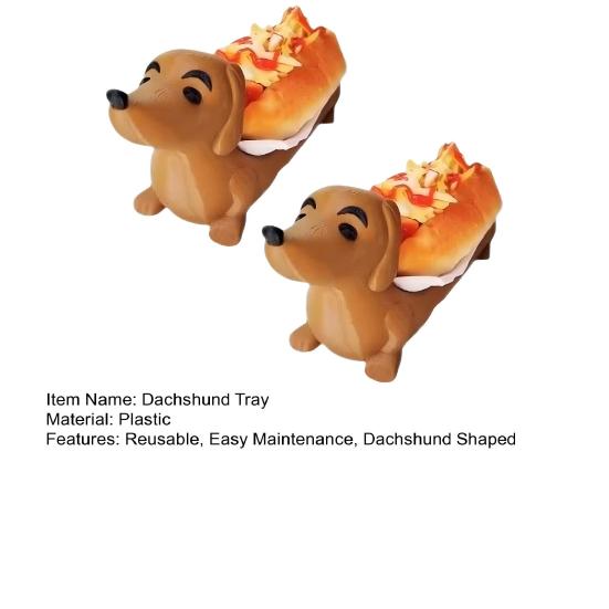 Dachshund Brett Gjenbrukbart Pølsebrett Dachshund Formet Fatbrett Matfat Middagsbrett for Smørbrød Snacks