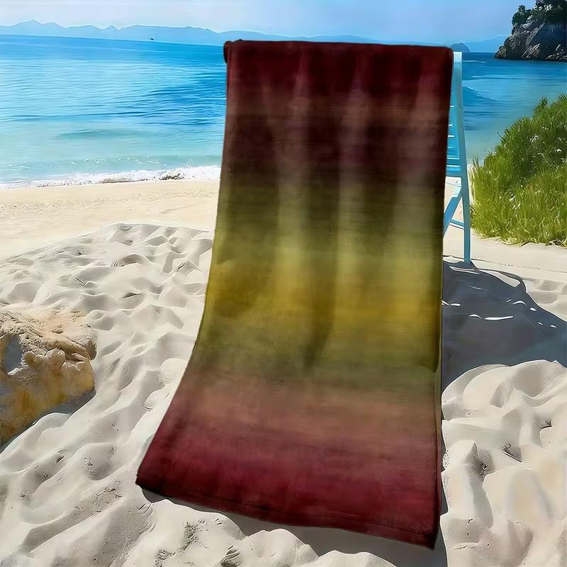 Classic Vertical Stripe Beach Towel Sandproof Quick Dry Absorbent Durable Lightweight Striped Swim Blanket for Beach Vacation