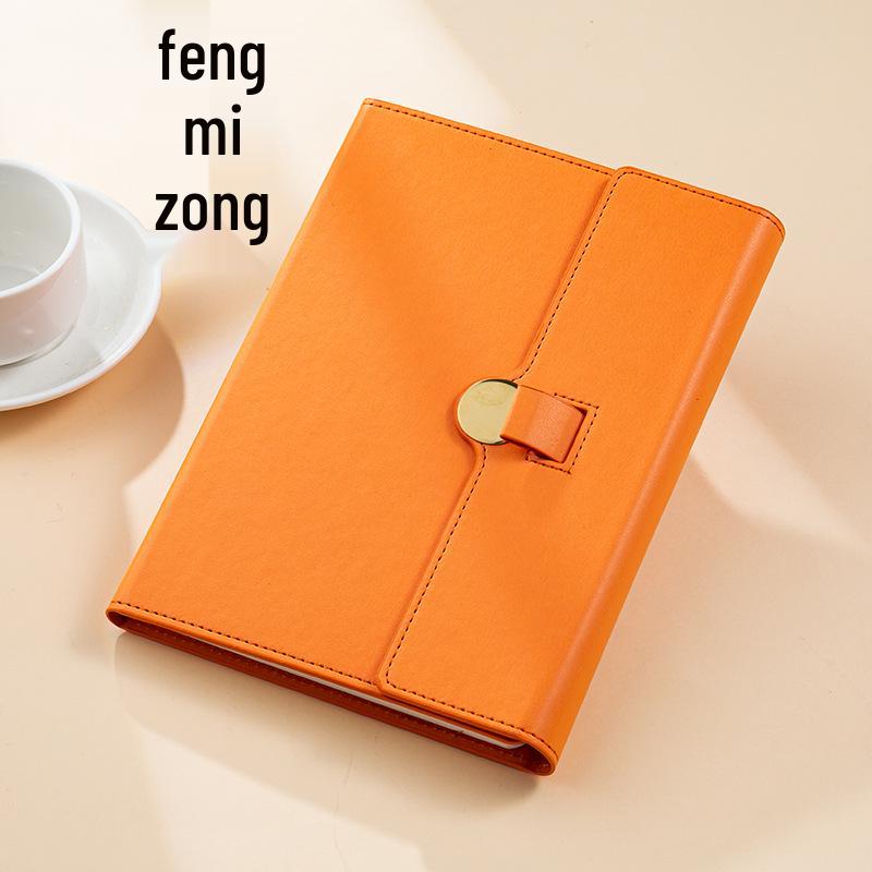 Round Buckle Luxury Business Notebook Gift Set with Custom Logo