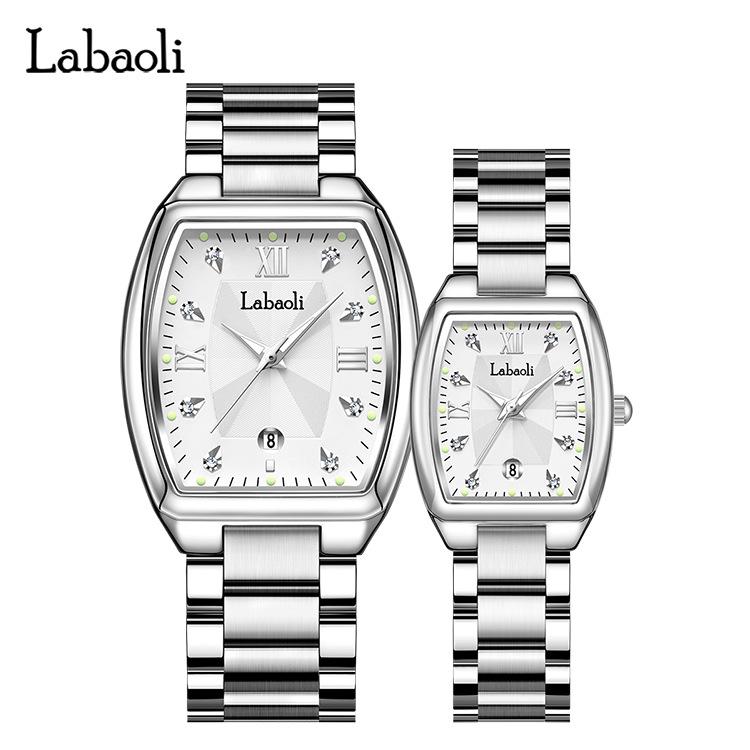 La Baoli Couple Quartz Waterproof Steel Wristwatch LA531