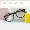 4PCS Round Non-Prescription Reading Glasses - Cute Full Rim PC Frame with Clear Polycarbonate Lenses
