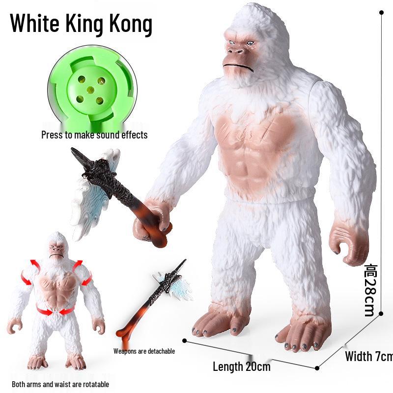 King Kong Chimpanzee Model: Plastic Gorilla Ornament for Children's Cognitive Play