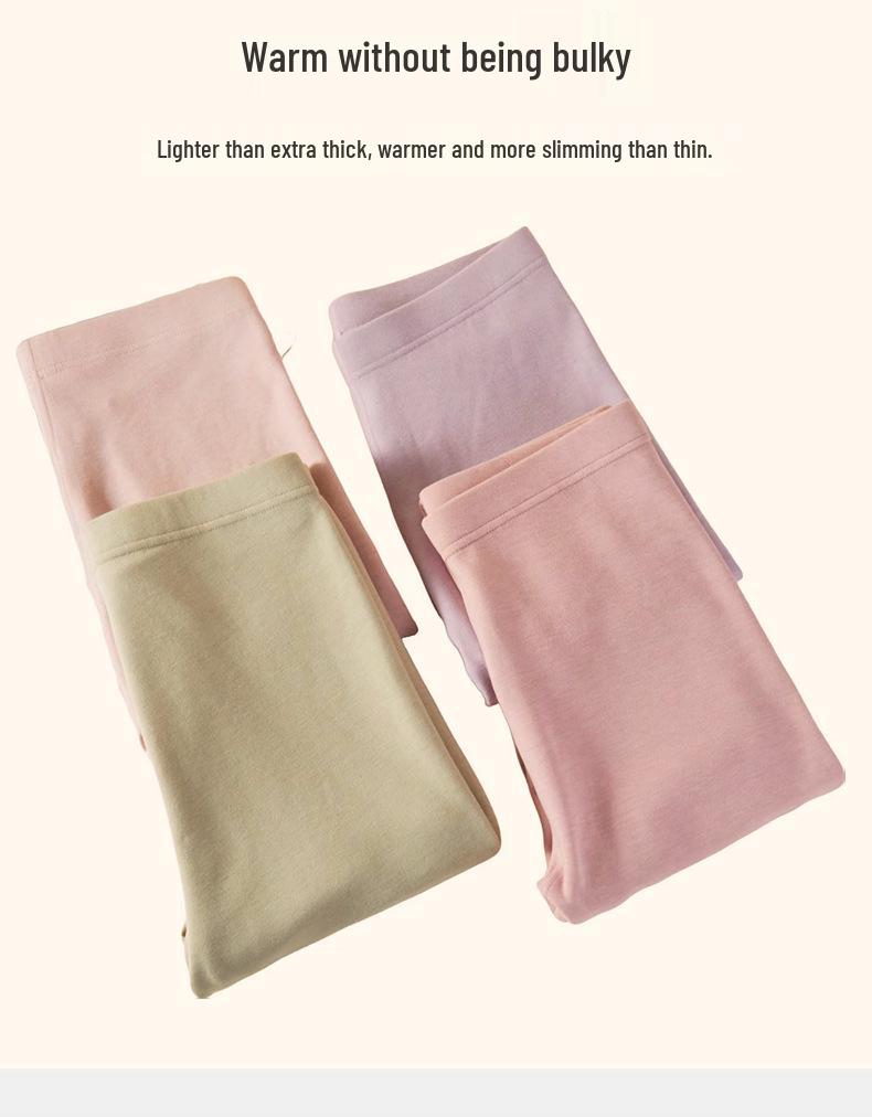 Women's Plus Size Quick-Warming Thermal Leggings - Autumn/Winter Cotton Fleece, Thickened, Heat-Generating, and Warm Line Design