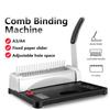 A4/A3 Size Office 21 Hole Heavy Duty Binder Machine Comb Binding Machine Rubber Ring Binding Machine
