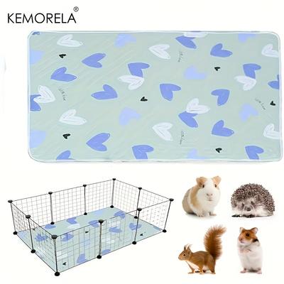1 pièce Tapis de Cage Lavable pour Cobaye et Hamster - Litière Super Absorbante Antidérapante pour Lapins et Petits Animaux 31"x47"