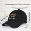 Leopard-Print Lips Xoxo Printed Soft-Peaked Baseball Cap Soft, Comfortable, Adjustable Sexy, Trendy, Cool, Sweet, Edgy, Retro, F