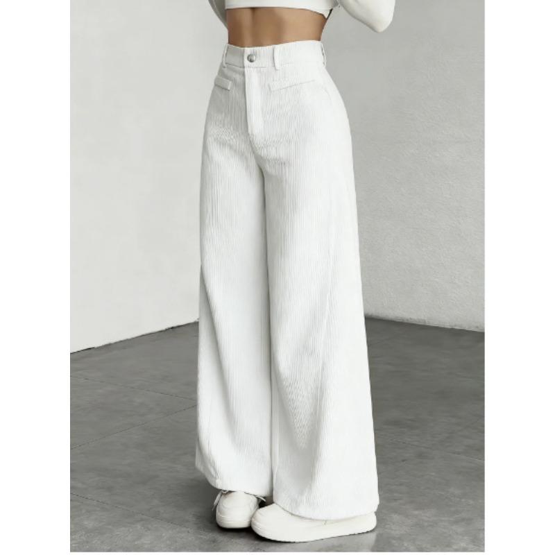

Autumn and Winter New Casual High-waisted Wide-leg Pants Versatile Work Trousers Factory Ready Stock XXL