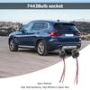 2pcs T20 7443 Car Bulb Holder Socket Adapter LED Light Plug Wiring Connector