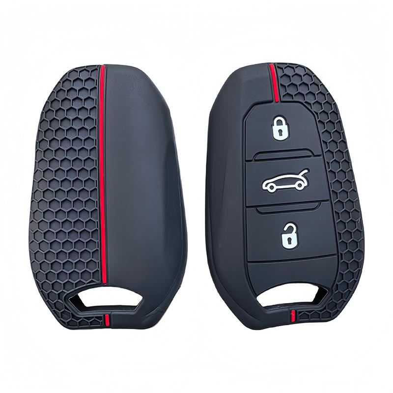 Silicone Car Key Case Cover Shell For Peugeot 2008 3008 4008 5008 308 408 508 Citroen C5 C4 C4L C6 C3-Xr Picasso Grand Ds3 Ds5