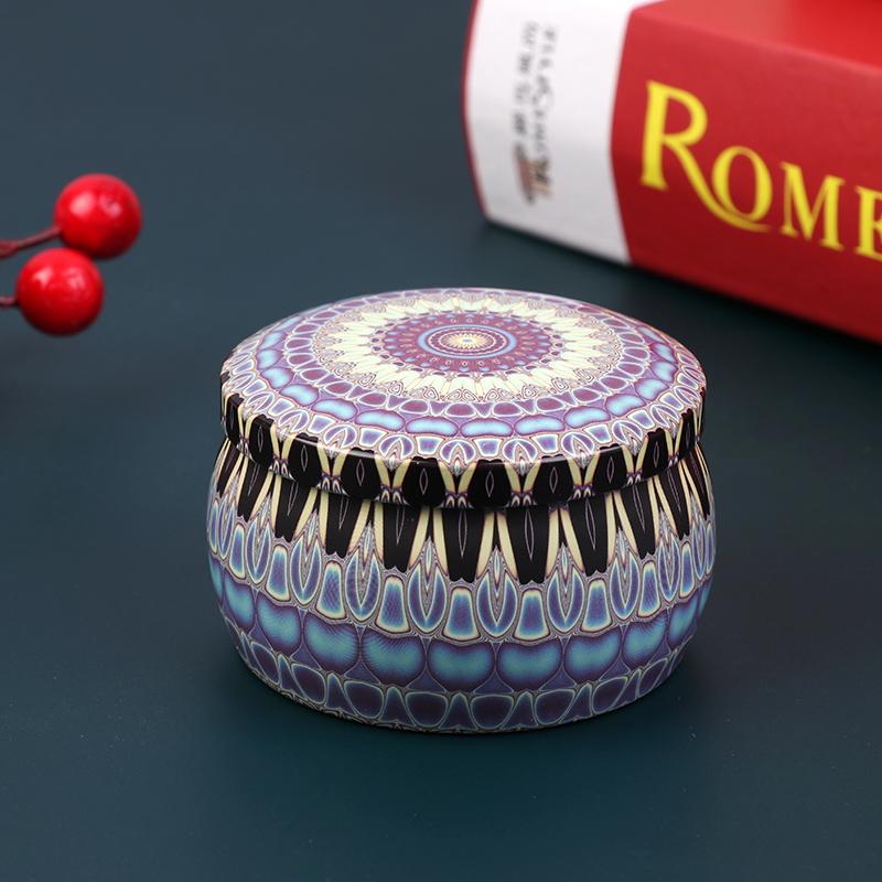 Vintage stearinlys boks Candy Cookie Oppbevaringsboks Tørr krydder oppbevaringskrukke Egnet DIY stearinlys Kosmetisk salve Lage jul