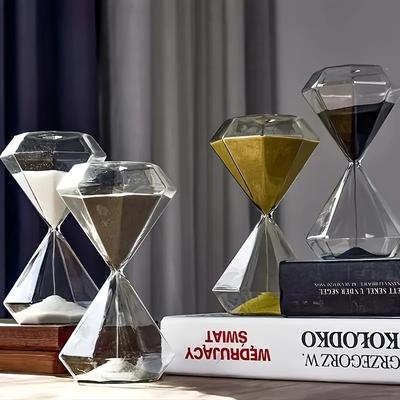 Creative Diamond Shaped Hourglass Timer 5-Minute Indoor Outdoor Multifunctional Decorative Accessories Creative Ornaments Gifts