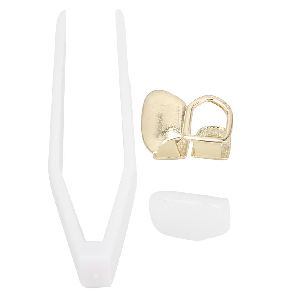 Fashionable Brass Hollow Hip Hop False Tooth Halloween Festival Hip Hop Tooth Decoration