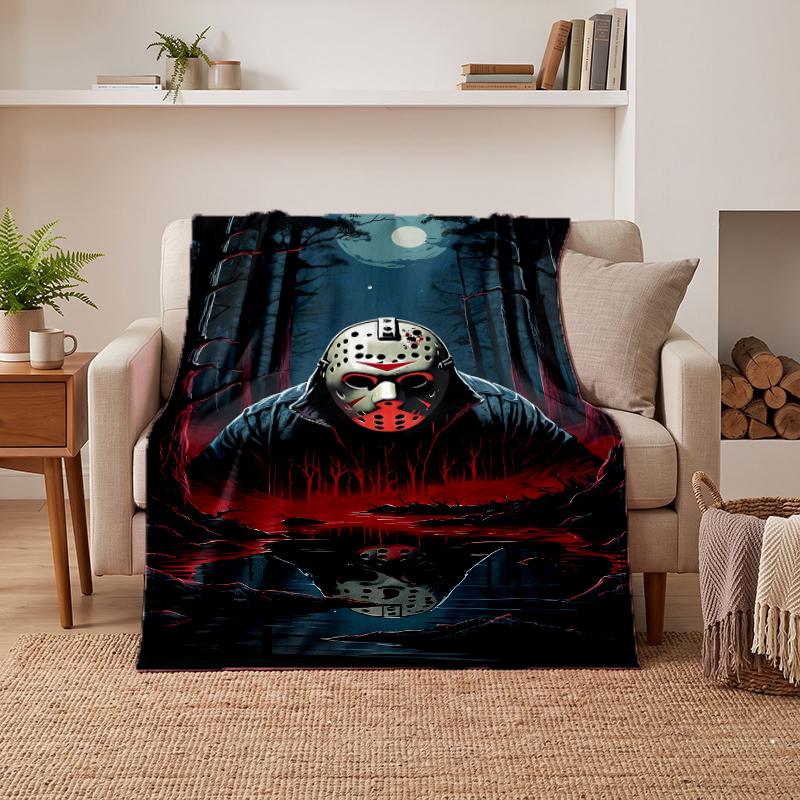 Friday the 13th Soft Warm Flannel Blankets Comfortable Blanket for Home Decoration Gifting