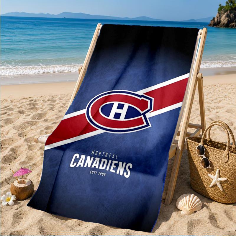 Montreal Canadiens Hockeyteam Strandlaken, Super Zacht Microvezel, Perfect Cadeau voor Haar/Hem, Verjaardag, voor Zwembad, Strand, Reizen, Decoratie Strandfeest