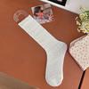 Lolita Long Socks Women Stockings Jk Sweet Girls Stocking Solid Color Lace Hollow Pile Socks Stockings Female Spring Summer