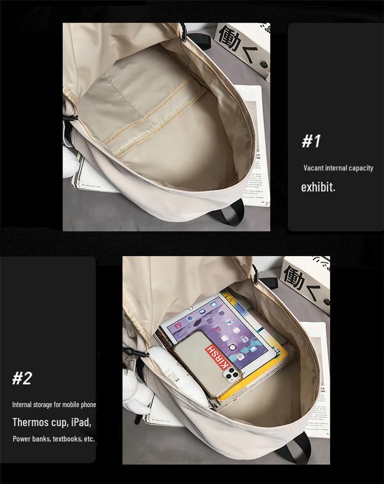 Men's & Women's Japanese Style Large Capacity Backpack for School & College Students